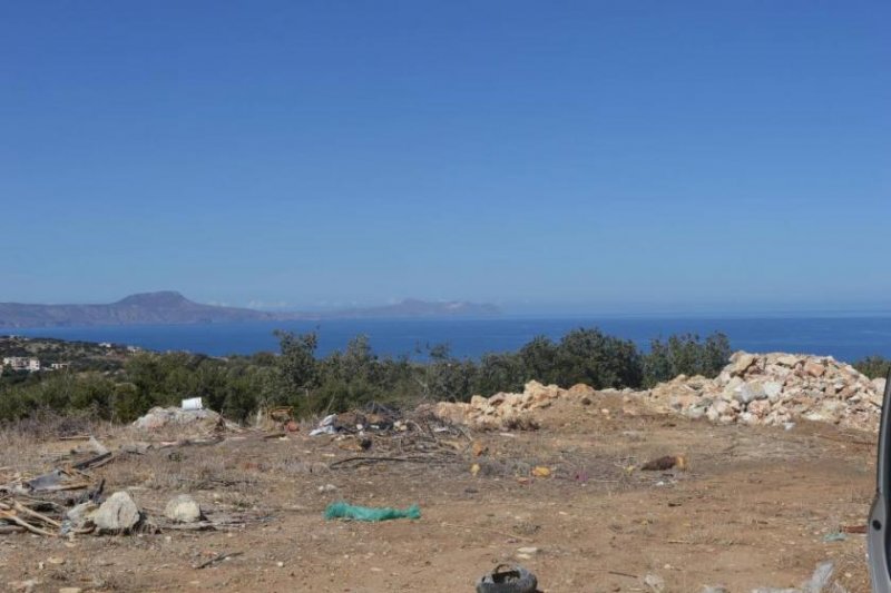 Prines Kreta, Prines: Grundstück mit herrlichem Meerblick in Prines Grundstück kaufen